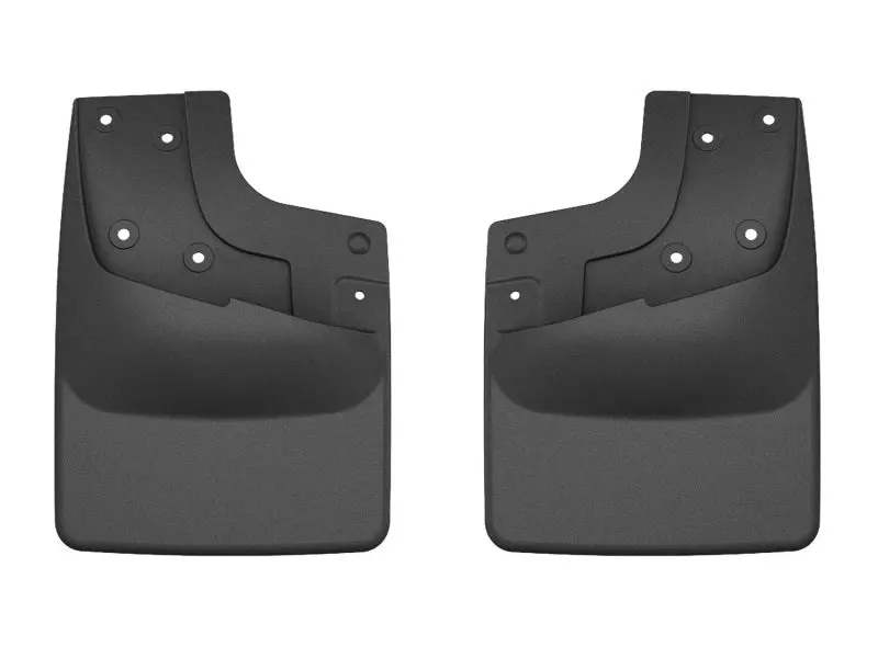 Weathertech 24-25 Ford Ranger Raptor Supercrew Rear No Drill Mudflaps - Black 1