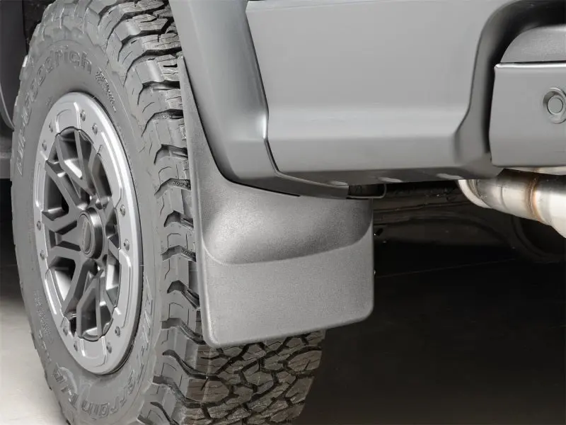 Weathertech 24-25 Ford Ranger Raptor Supercrew Rear No Drill Mudflaps - Black 2
