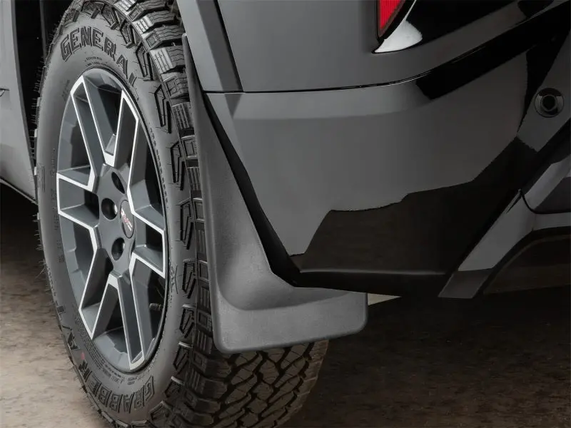 Weathertech 25-26 Gmc Terrain / Terrain Denali Rear No Drill Mudflaps - Black 1