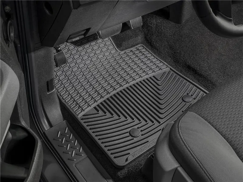 Weathertech 88-99 Gmc Sierra Extended Cab Front Rubber Mats - Black 2