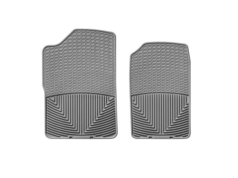 Weathertech 88-99 Gmc Sierra Extended Cab Front Rubber Mats - Grey 1