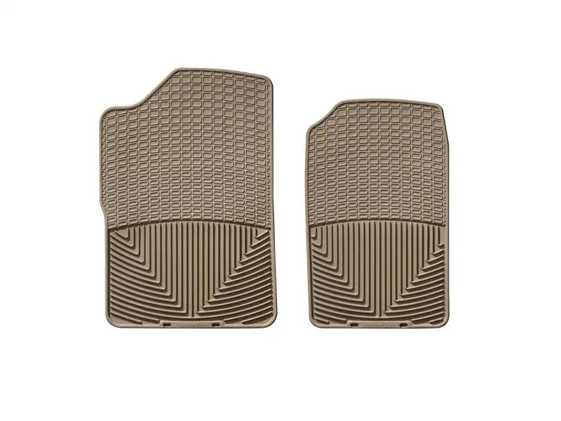 Weathertech 88-99 Gmc Sierra Extended Cab Front Rubber Mats - Tan 1