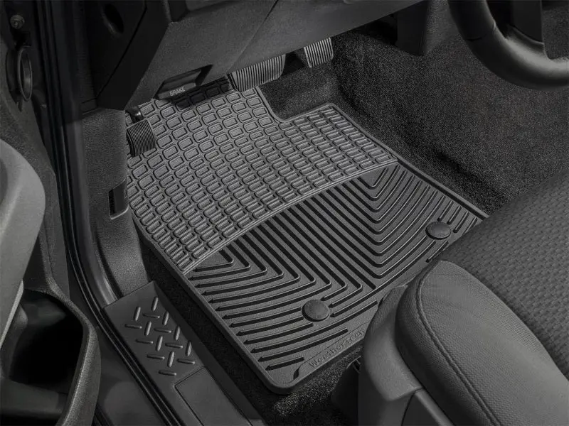 Weathertech 99-00 Chevrolet Silverado Crew Cab Front Rubber Mats - Black 2