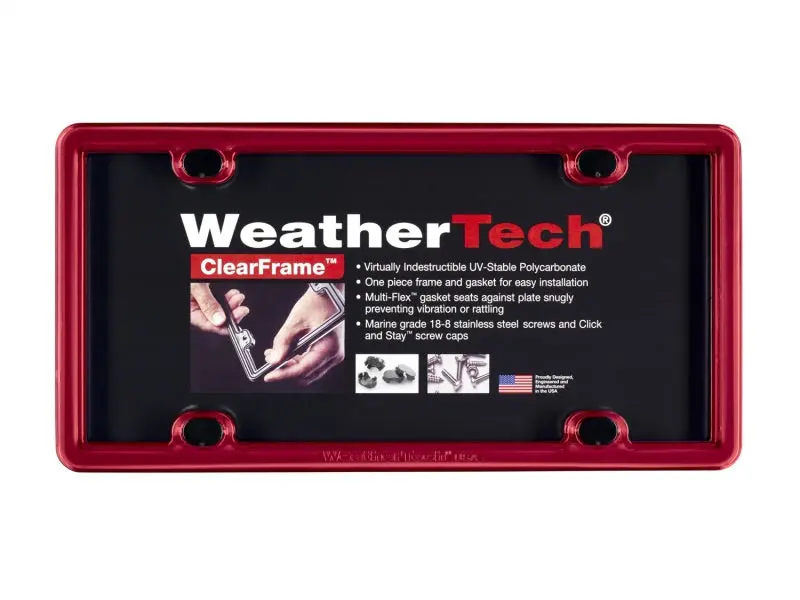 Weathertech Clearframe - Red 1