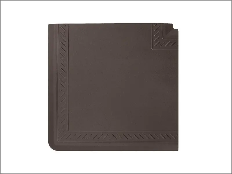 Weathertech Comfort Mat Connect Corner Mat 25 X 25In. Bordered - Cocoa 1