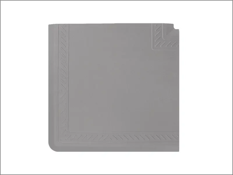 Weathertech Comfort Mat Connect Corner Mat 25 X 25In. Bordered - Grey 1