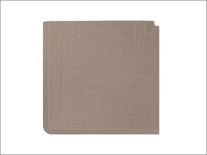 Weathertech Comfort Mat Connect Corner Mat 25 X 25In. Bordered - Tan 1