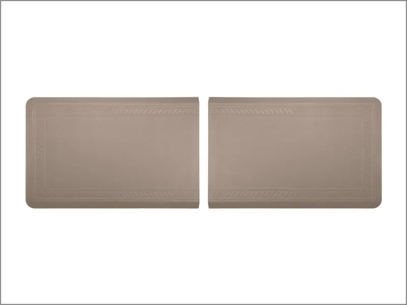 Weathertech Comfort Mat Connect End Mats 24 X 36In. (2 Qty) Bordered - Tan 1