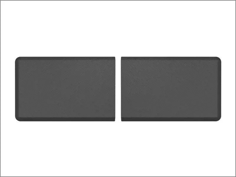 Weathertech Comfort Mat Connect End Mats 24 X 36In. (2 Qty) Carbon Fiber - Black 1