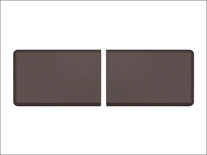 Weathertech Comfort Mat Connect End Mats 24 X 36In. (2 Qty) Carbon Fiber - Cocoa 1