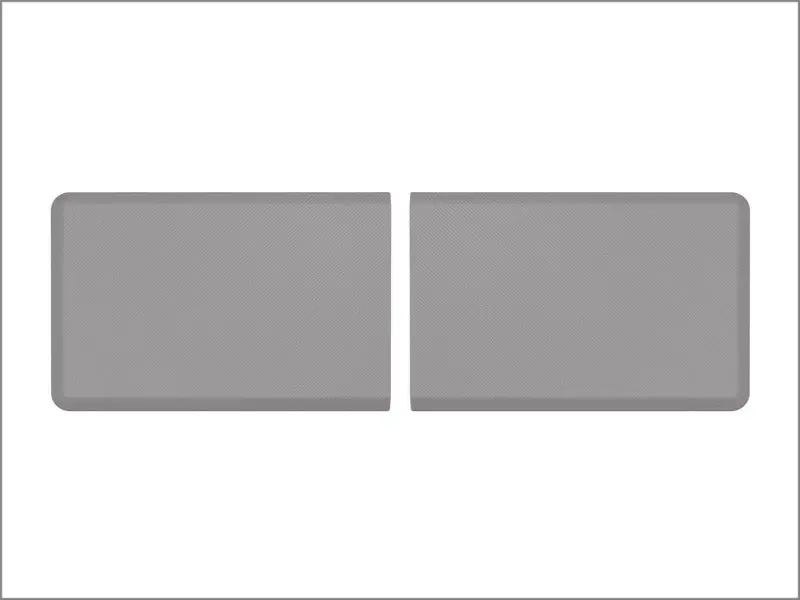 Weathertech Comfort Mat Connect End Mats 24 X 36In. (2 Qty) Carbon Fiber - Grey 1