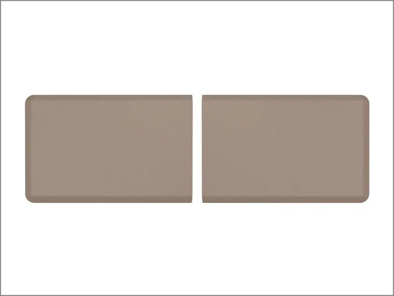Weathertech Comfort Mat Connect End Mats 24 X 36In. (2 Qty) Carbon Fiber - Tan 1