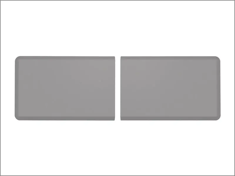 Weathertech Comfort Mat Connect End Mats 24 X 36In. (2 Qty) Stone - Grey 1