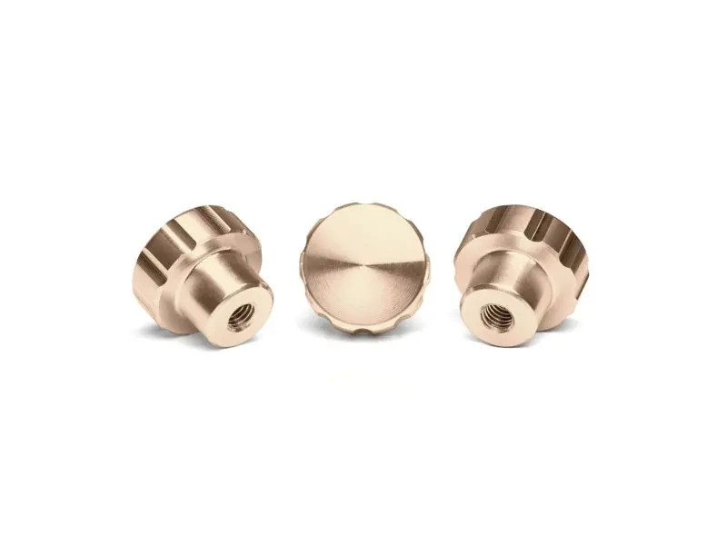Weathertech Cupfone & Cupfone Xl W/ Hand Sanitizer Billet Knobs - Rose Gold (3 Pack) 1