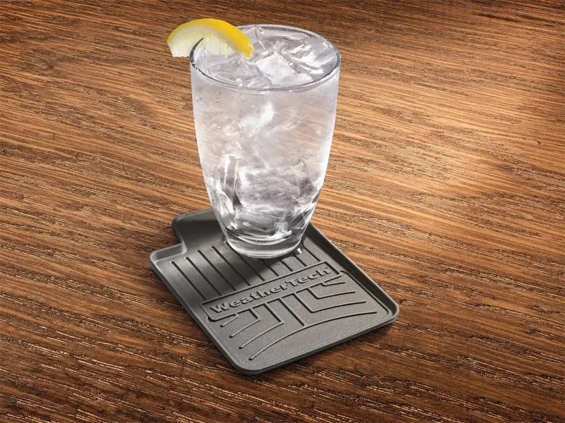 Weathertech Drink Coasters 4In. Square - Grey (4Pc Set) 2