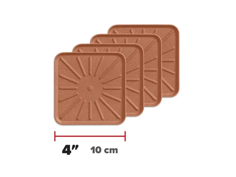 Weathertech Drink Coasters 4In. Square - Tan (4Pc Set) 1