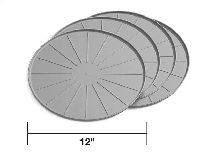 Weathertech Home Surface Protectors 12In. - Grey (Set Of 4) 1