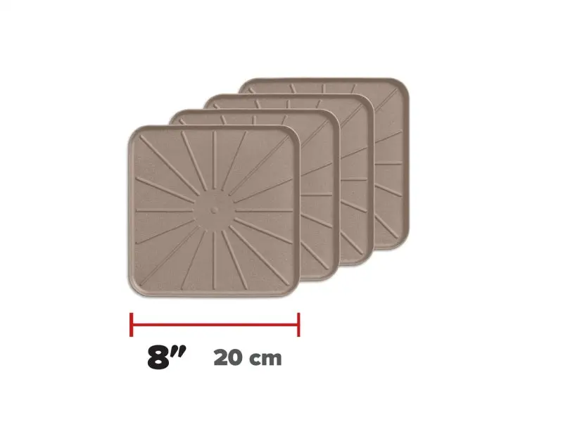 Weathertech Home Surface Protectors 8In. Square - Tan (4Pc Set) 1