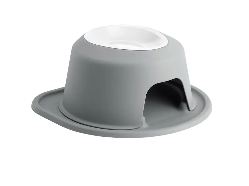 Weathertech Pet Feeding System Single High 32Oz 6In. Poly Bowl - Dark Grey 1