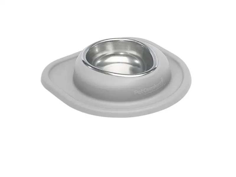 Weathertech Pet Feeding System Single Low 16Oz 2In. Stainless Bowl - Light Grey 1