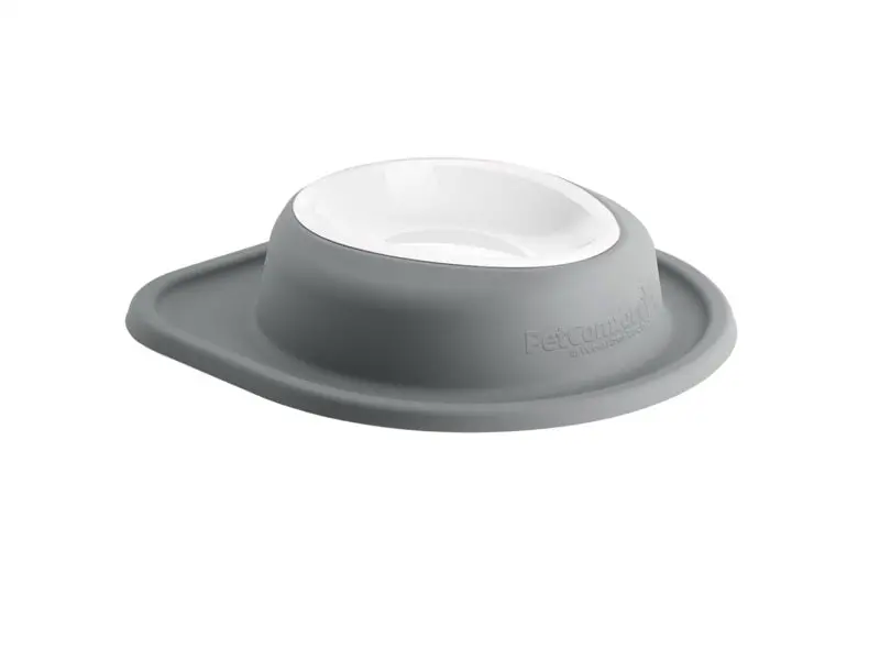 Weathertech Pet Feeding System Single Low 32Oz 3In. Poly Bowl - Dark Grey 1