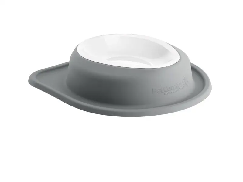 Weathertech Pet Feeding System Single Low 64Oz 3In. Poly Bowl - Dark Grey 1
