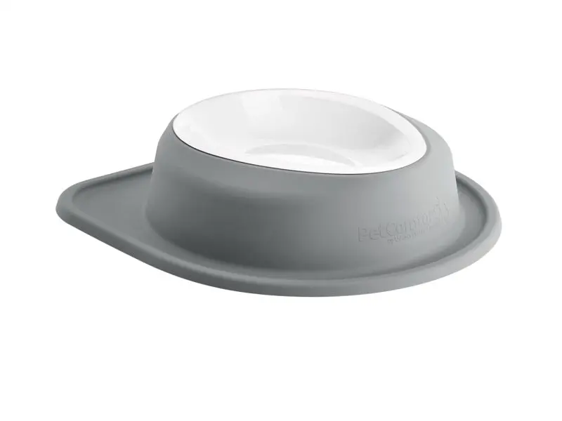 Weathertech Pet Feeding System Single Low 96Oz 3In. Poly Bowl - Dark Grey 1