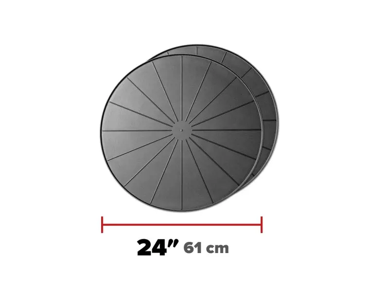 Weathertech Project Mats 24In. Round - Black (2Pc Set) 1