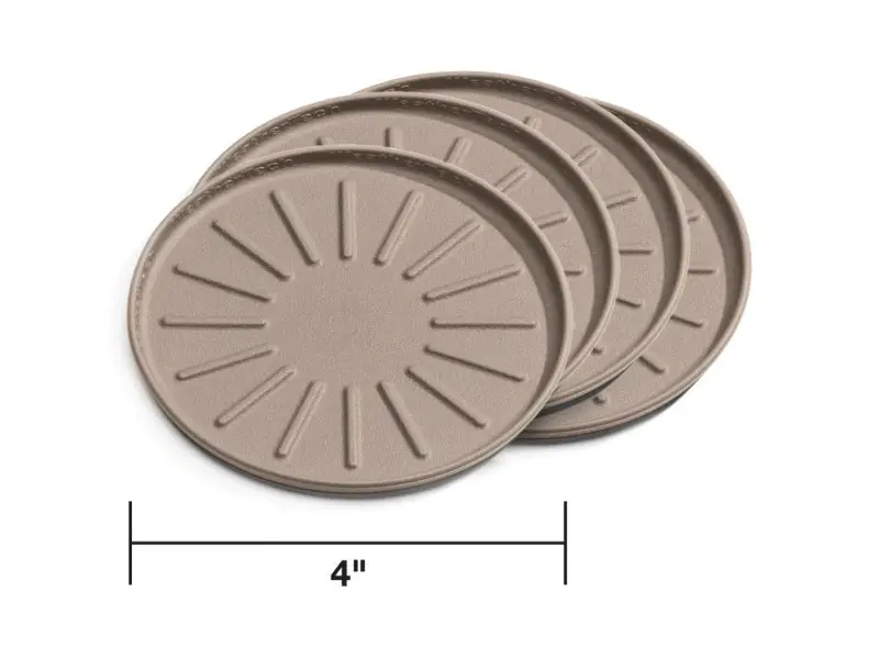 Weathertech Round Coaster Set 4In. - Terracotta (Set Of 4) 1