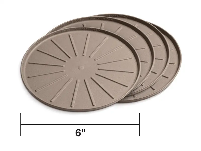 Weathertech Round Coaster Set 6In. - Terracotta (Set Of 4) 1
