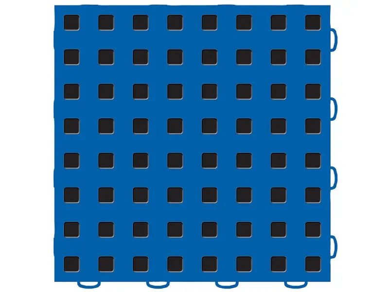 Weathertech Techfloor - 12In X 12In Tiles - Blue/Black **Order In Qtys Of 10 1