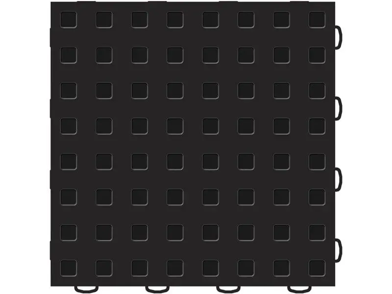 Weathertech Techfloor - 2In X 12In Border(W/ Loops) - Black **Order In Qtys Of 10 1