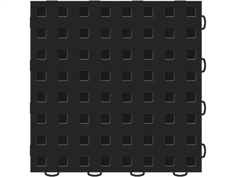 Weathertech Techfloor - 2In X 12In Border(W/ Loops) - Black **Order In Qtys Of 10 2