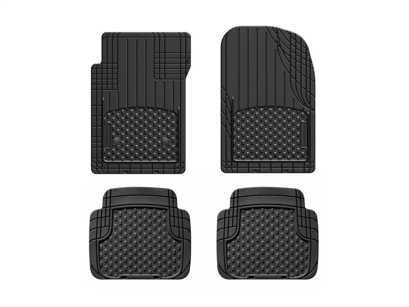 Weathertech Universal Front And Rear Trim-To-Fit Mat (4Pc Set) - Black 1