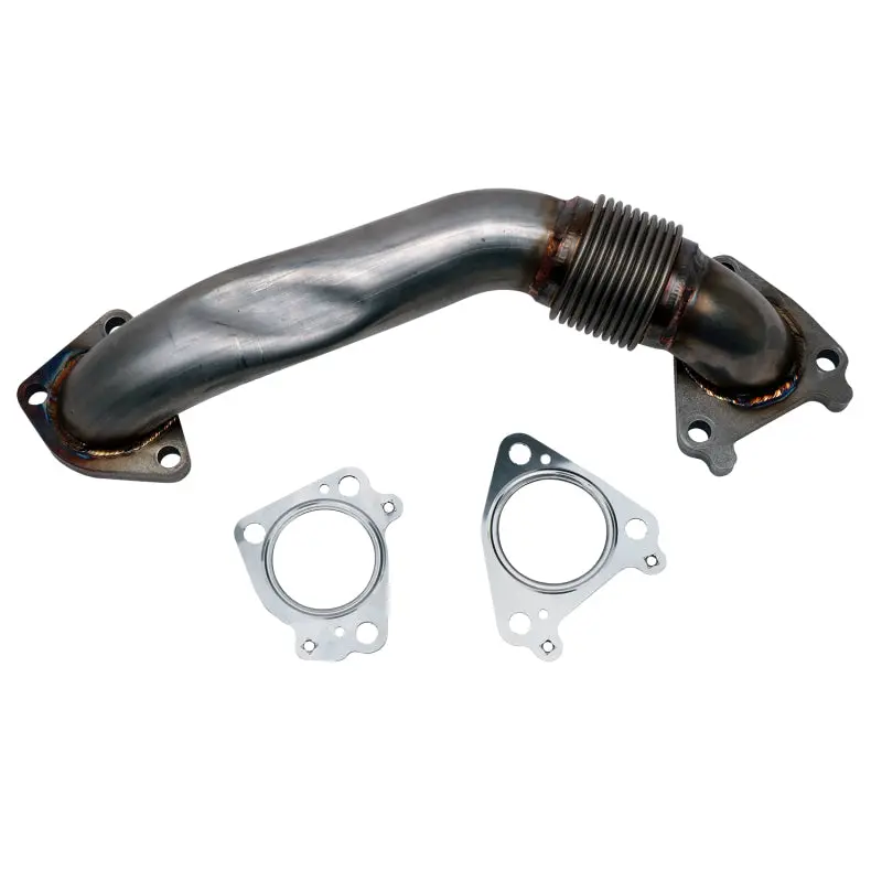 Wehrli 01-04 Chevrolet 6.6L Duramax Lb7 2In Stainless Pass. Side Up Pipe W/Gaskets (Single Turbo) 1