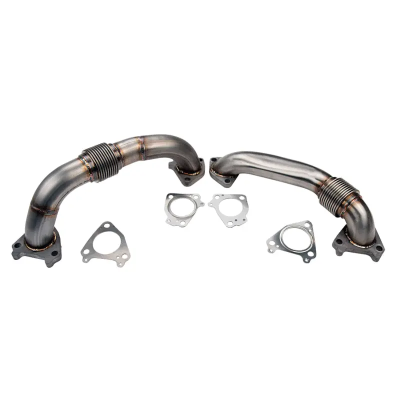 Wehrli 01-04 Chevrolet 6.6L Duramax Lb7 2In Stainless Up Pipe Kit W/Gaskets - Single Turbo 1