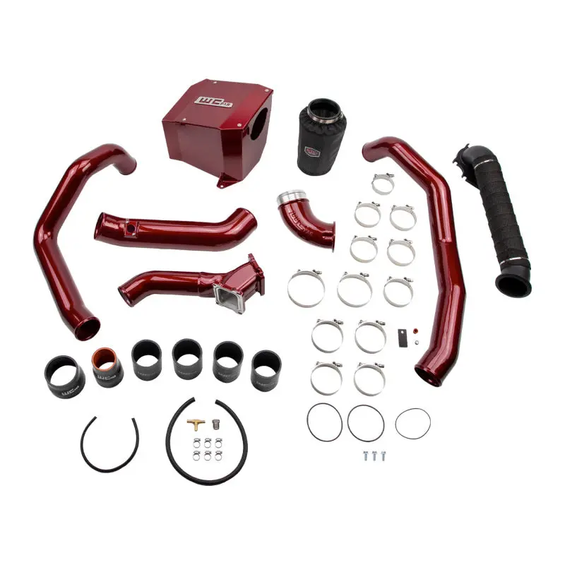Wehrli 01-04 Chevrolet 6.6L Lb7 Duramax High Flow Intake Bundle Kit - Fine Texture Black 1