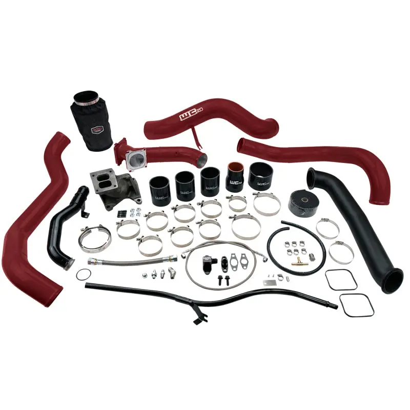 Wehrli 01-04 Chevrolet 6.6L Lb7 Duramax S300 Turbo Install Kit (No Turbo) - Wcfab Red 1