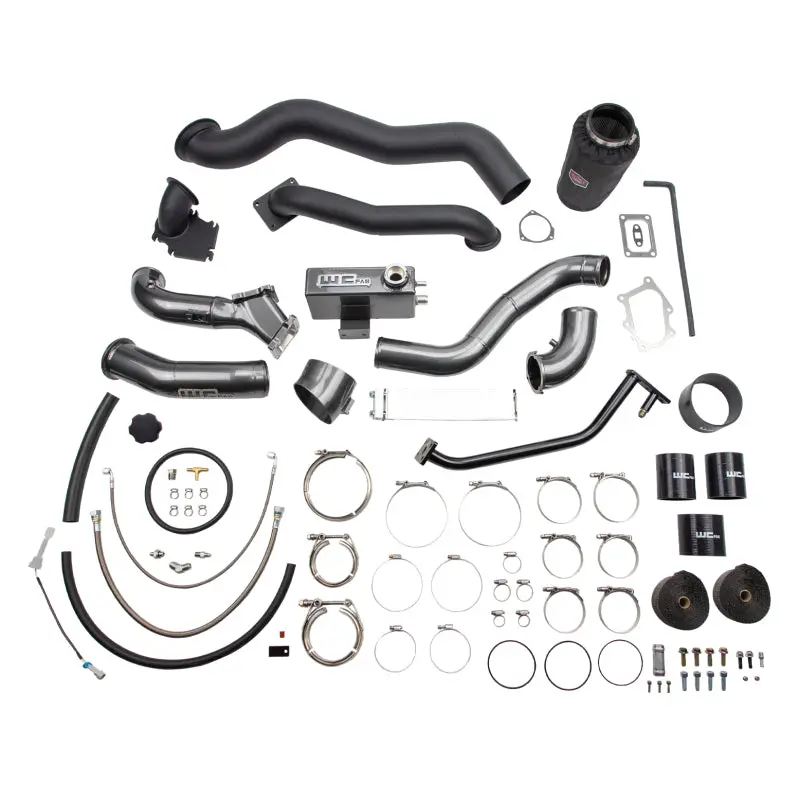Wehrli 01-04 Chevrolet 6.6L Lb7 Duramax S400 Twin Turbo Kit (No Turbo) - Bronze Chrome 1