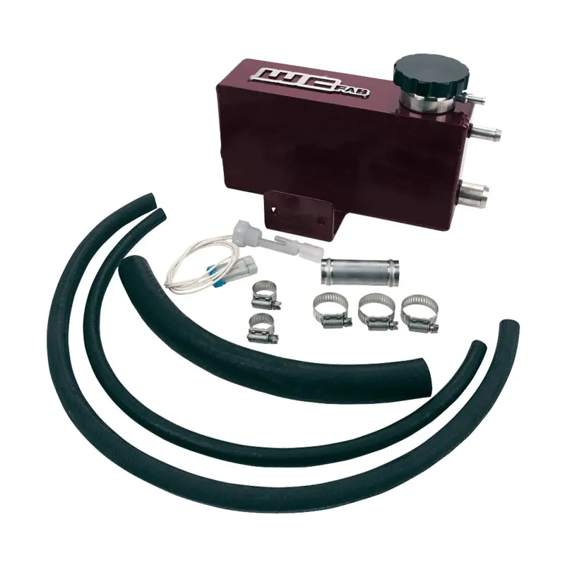 Wehrli 01-06 Chevrolet 6.6L Lb7/Lly/Lbz Duramax Twin Turbo Style Coolant Tank Kit - Gloss Black 1