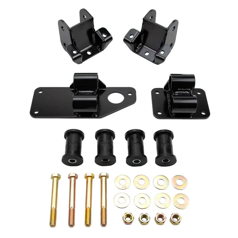 Wehrli 01-10 Gm Hd Chassis L5p Engine Swap Mount Kit - Semi-Gloss Black 1