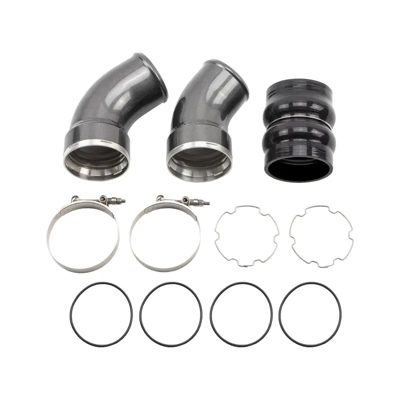 Wehrli 06-10 Chevrolet 6.6L Lbz/Lmm Duramax Passenger Side 3.5In Intercooler Pipe - Gloss Black 2