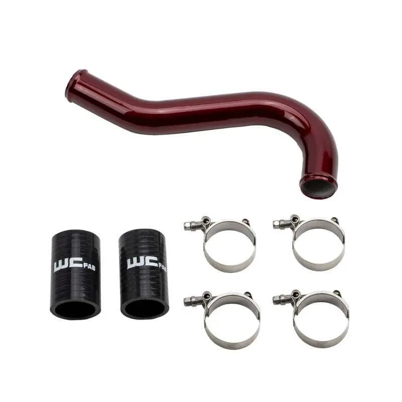 Wehrli 06-10 Chevrolet 6.6L Lbz/Lmm Duramax Upper Coolant Pipe - Wcfab Red 1