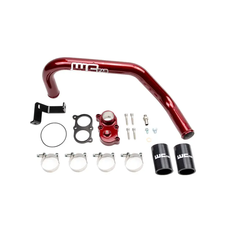 Wehrli 06-10 Duramax Lbz/Lmm Thermostat Housing Kit For Dual Cp3 - Wcfab Red 1