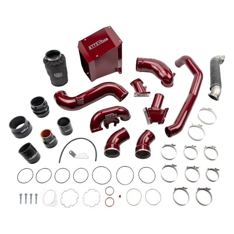 Wehrli 07.5-2010 Chevrolet 6.6L Duramax Lmm Stage 3 High Flow Bundle Kit - Wcfab Red 1