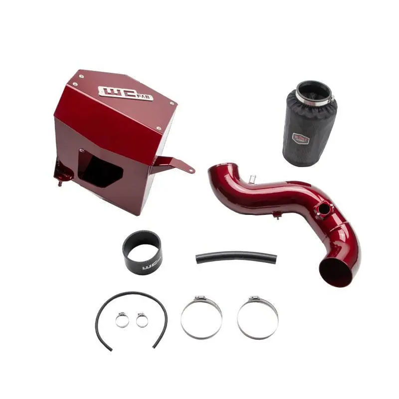 Wehrli 10-12 6.7L Cummins 4In. Intake Kit - Wcfab Red 1