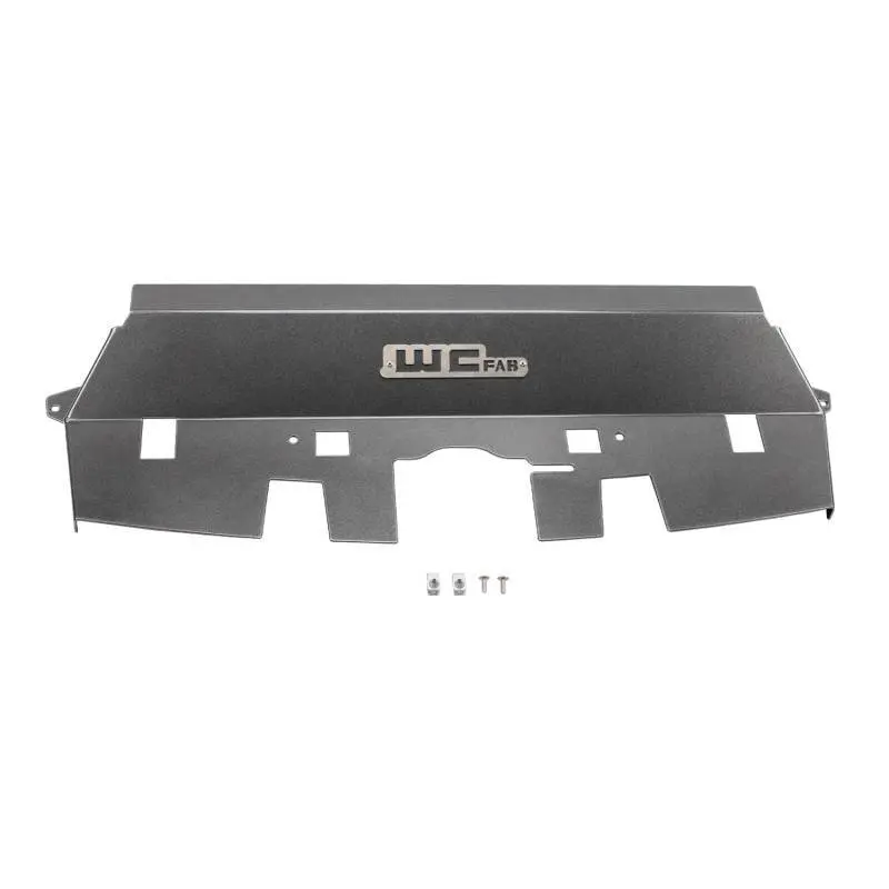 Wehrli 10-12 Cummins Fabricated Aluminum Radiator Cover - Flat Black 1