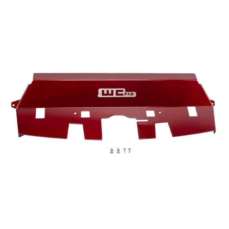 Wehrli 10-12 Cummins Fabricated Aluminum Radiator Cover - Wcfab Red 1