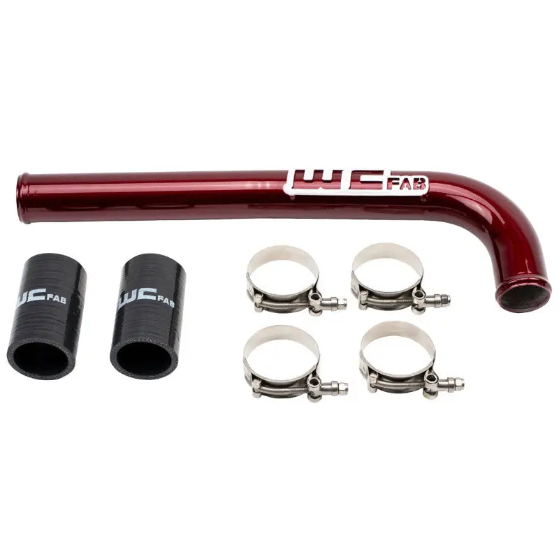Wehrli 10-18 Dodge 6.7L Cummins (Non 13-15 W/Dual Rads/Twin Cp3) Upper Coolant Pipe - Wcfab Red 1