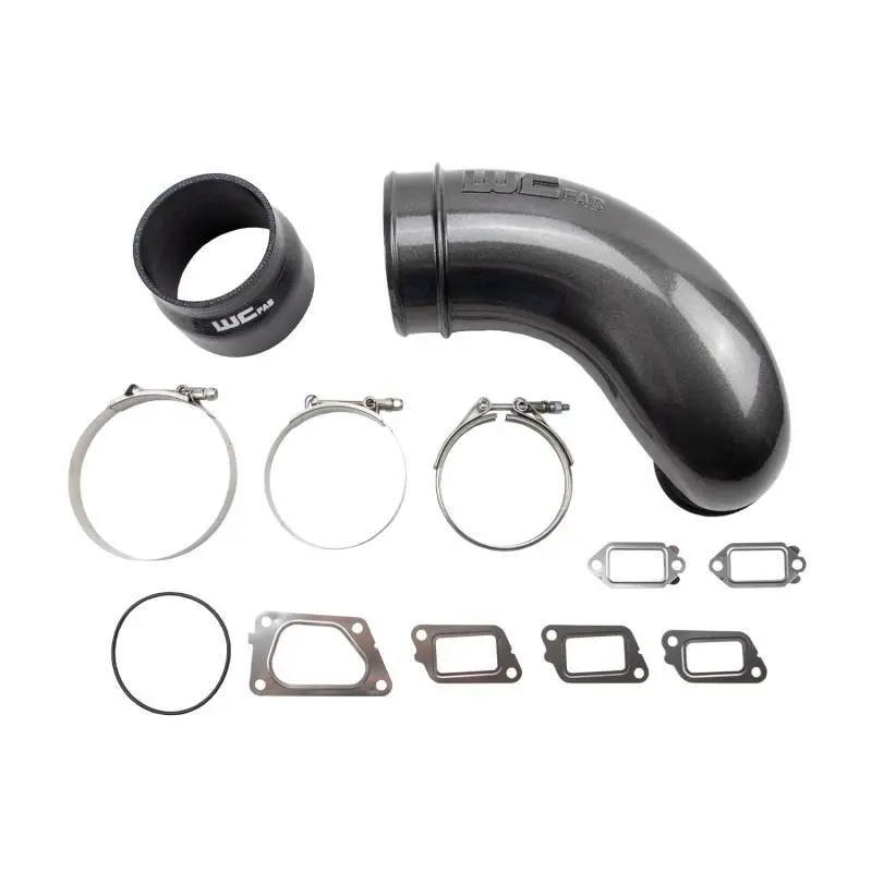 Wehrli 11-16 Chevrolet 6.6L Lml Duramax 5In Intake Horn - Flat Black 1